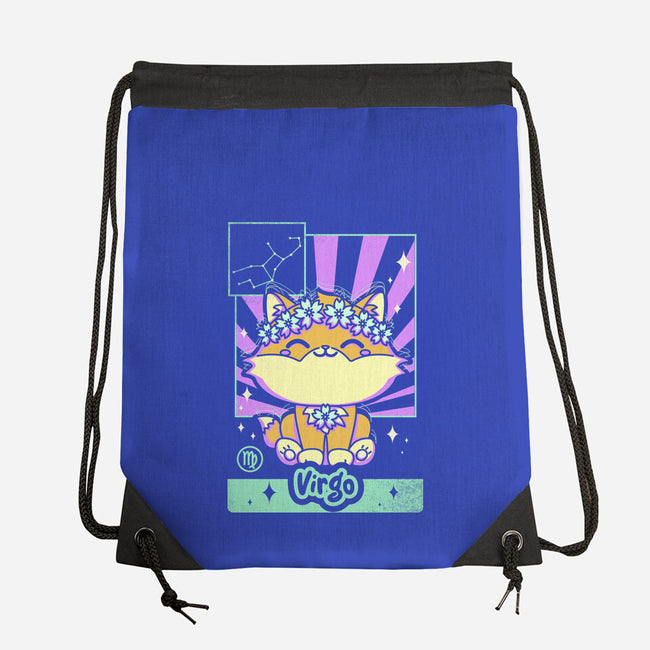 Kawaii Zodiac Virgo-None-Drawstring-Bag-Donnie