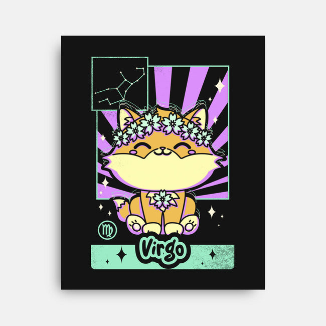 Kawaii Zodiac Virgo-None-Stretched-Canvas-Donnie