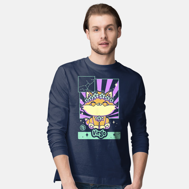 Kawaii Zodiac Virgo-Mens-Long Sleeved-Tee-Donnie