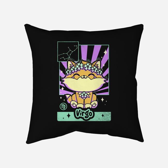 Kawaii Zodiac Virgo-None-Removable Cover w Insert-Throw Pillow-Donnie