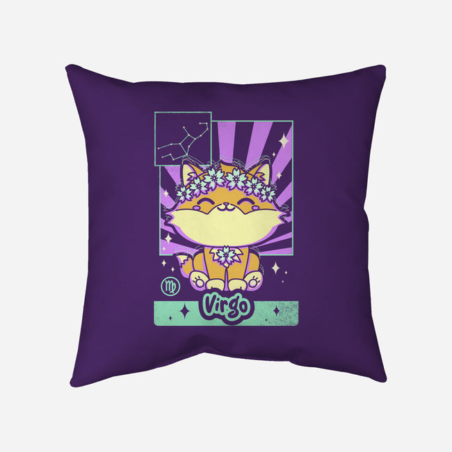 Kawaii Zodiac Virgo-None-Removable Cover w Insert-Throw Pillow-Donnie