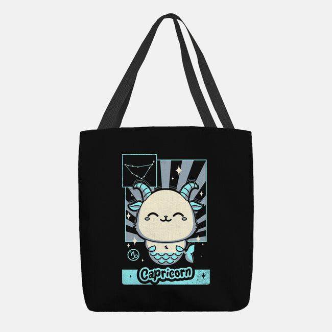 Kawaii Zodiac Capricorn-None-Basic Tote-Bag-Donnie