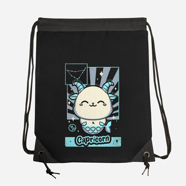 Kawaii Zodiac Capricorn-None-Drawstring-Bag-Donnie