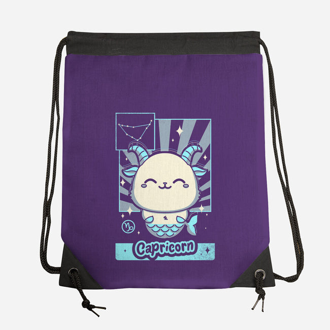 Kawaii Zodiac Capricorn-None-Drawstring-Bag-Donnie
