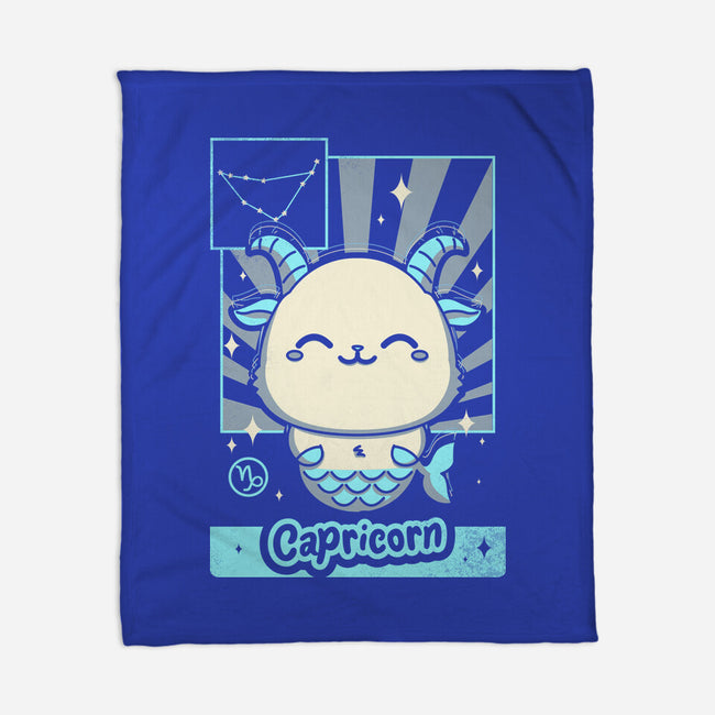 Kawaii Zodiac Capricorn-None-Fleece-Blanket-Donnie