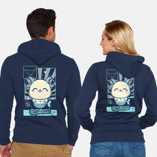 Kawaii Zodiac Capricorn-Unisex-Zip-Up-Sweatshirt-Donnie