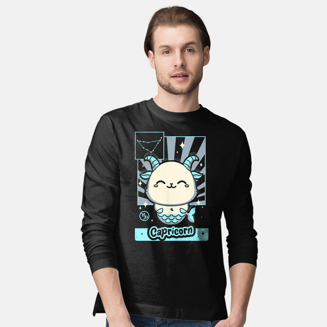 Kawaii Zodiac Capricorn-Mens-Long Sleeved-Tee-Donnie