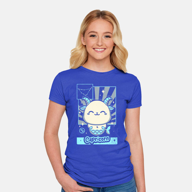 Kawaii Zodiac Capricorn-Womens-Fitted-Tee-Donnie