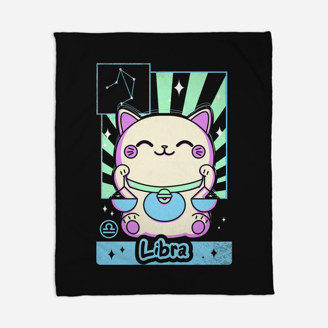 Kawaii Zodiac Libra-None-Fleece-Blanket-Donnie