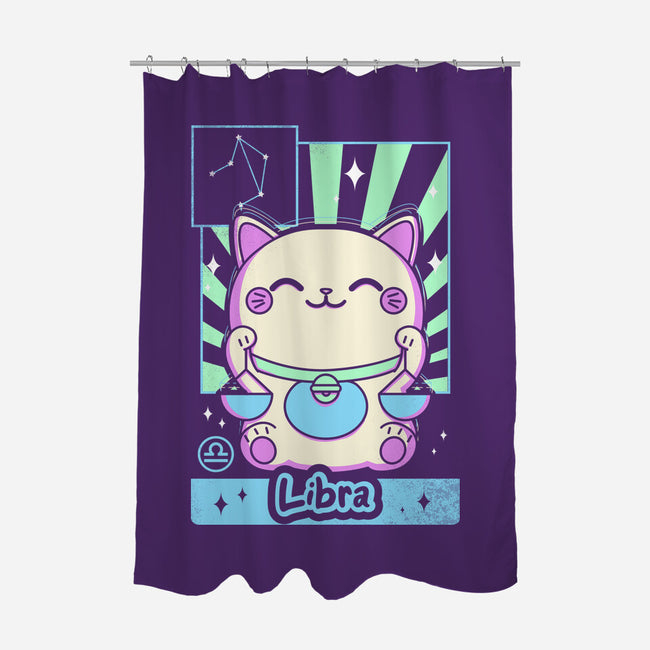 Kawaii Zodiac Libra-None-Polyester-Shower Curtain-Donnie