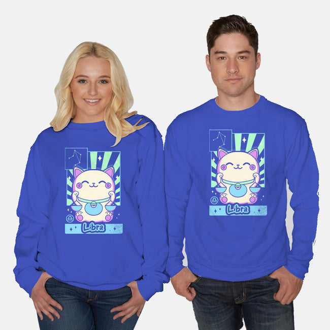 Kawaii Zodiac Libra-Unisex-Crew Neck-Sweatshirt-Donnie