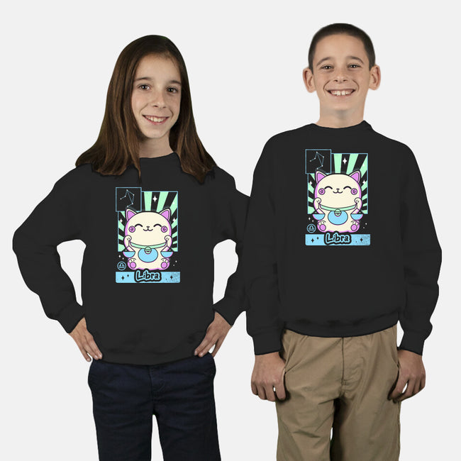 Kawaii Zodiac Libra-Youth-Crew Neck-Sweatshirt-Donnie