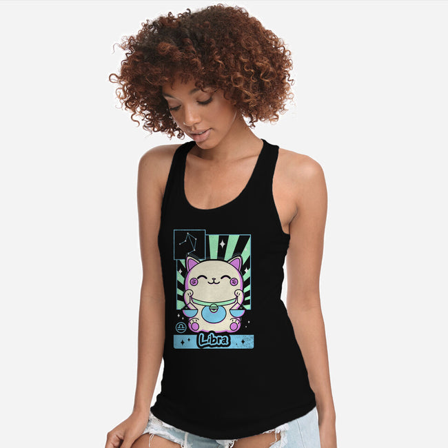 Kawaii Zodiac Libra-Womens-Racerback-Tank-Donnie
