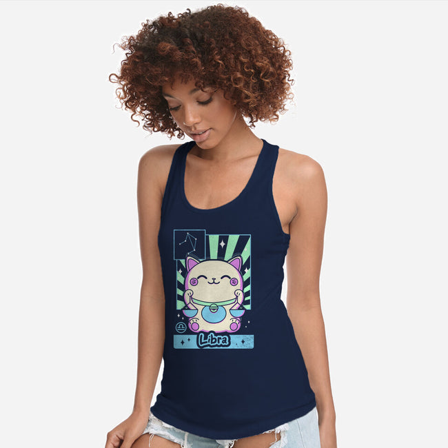 Kawaii Zodiac Libra-Womens-Racerback-Tank-Donnie