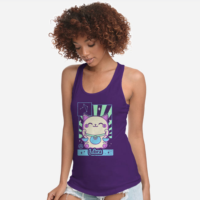 Kawaii Zodiac Libra-Womens-Racerback-Tank-Donnie