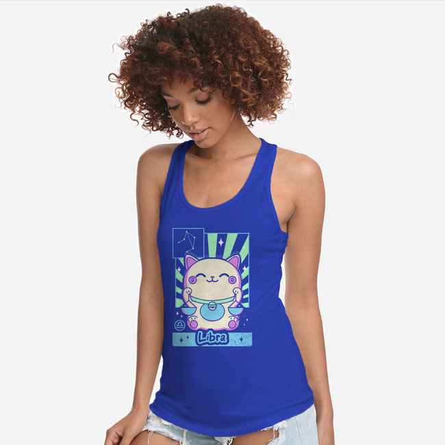 Kawaii Zodiac Libra-Womens-Racerback-Tank-Donnie