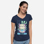 Kawaii Zodiac Libra-Womens-V-Neck-Tee-Donnie