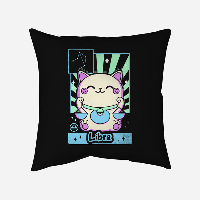 Kawaii Zodiac Libra-None-Removable Cover w Insert-Throw Pillow-Donnie