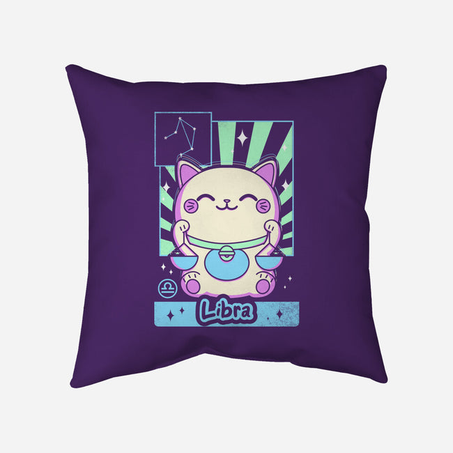 Kawaii Zodiac Libra-None-Removable Cover w Insert-Throw Pillow-Donnie