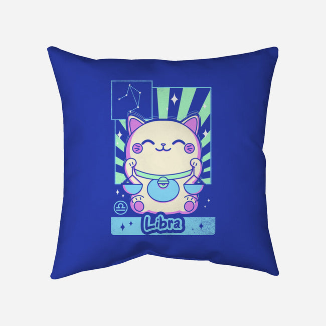 Kawaii Zodiac Libra-None-Removable Cover w Insert-Throw Pillow-Donnie