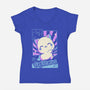 Kawaii Zodiac Sagittarius-Womens-V-Neck-Tee-Donnie