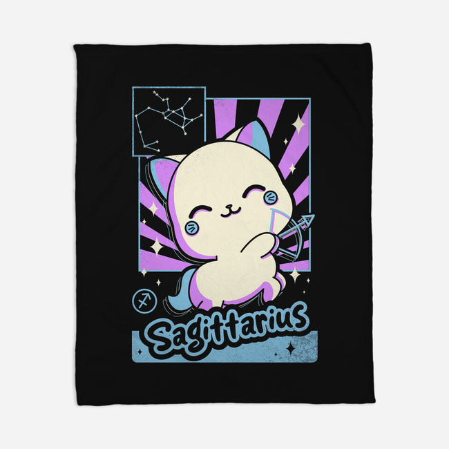 Kawaii Zodiac Sagittarius-None-Fleece-Blanket-Donnie