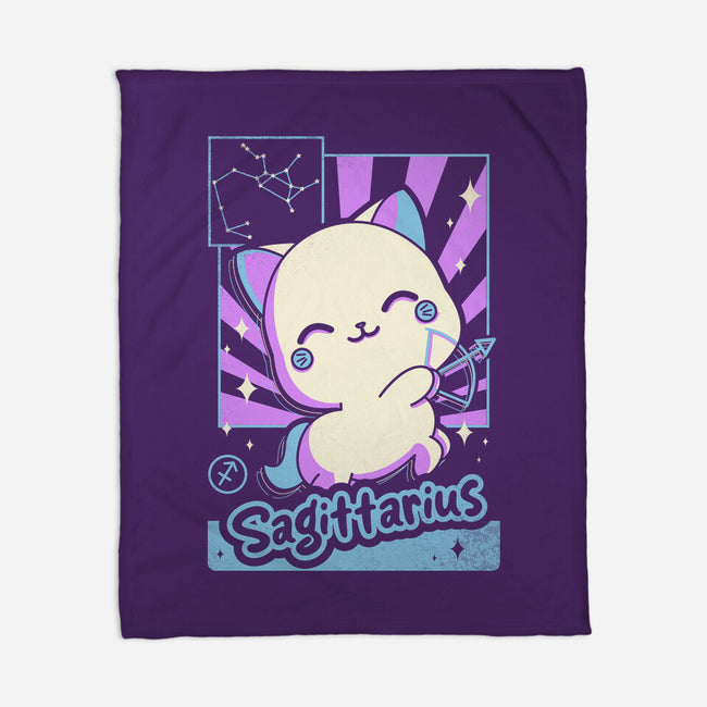 Kawaii Zodiac Sagittarius-None-Fleece-Blanket-Donnie