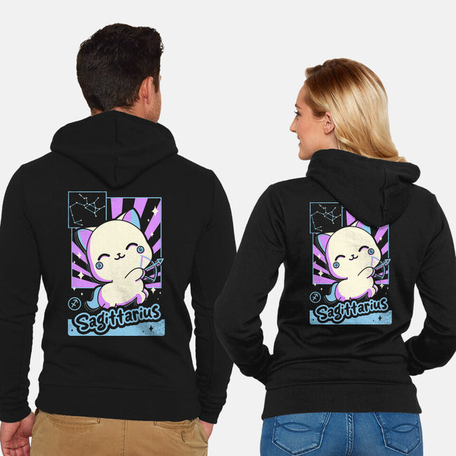 Kawaii Zodiac Sagittarius-Unisex-Zip-Up-Sweatshirt-Donnie