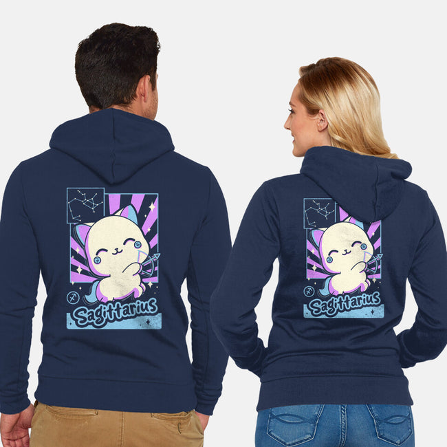 Kawaii Zodiac Sagittarius-Unisex-Zip-Up-Sweatshirt-Donnie