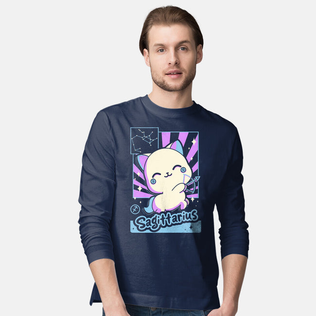 Kawaii Zodiac Sagittarius-Mens-Long Sleeved-Tee-Donnie