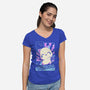 Kawaii Zodiac Sagittarius-Womens-V-Neck-Tee-Donnie