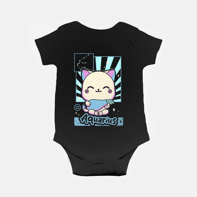 Kawaii Zodiac Aquarius-Baby-Basic-Onesie-Donnie