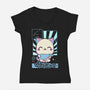 Kawaii Zodiac Aquarius-Womens-V-Neck-Tee-Donnie