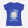Kawaii Zodiac Aquarius-Womens-V-Neck-Tee-Donnie