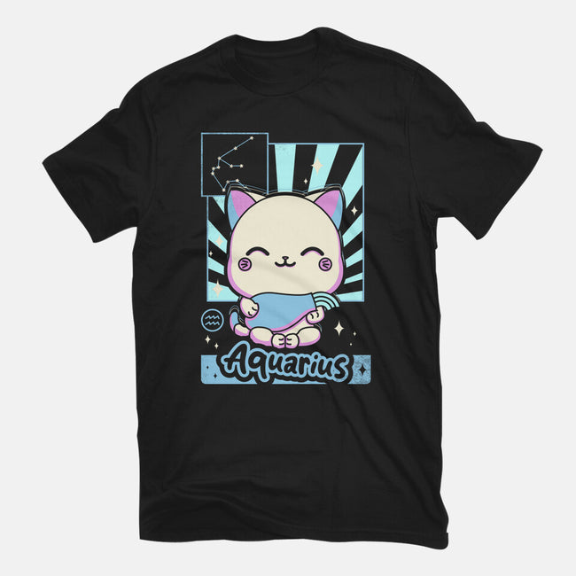 Kawaii Zodiac Aquarius-Unisex-Basic-Tee-Donnie