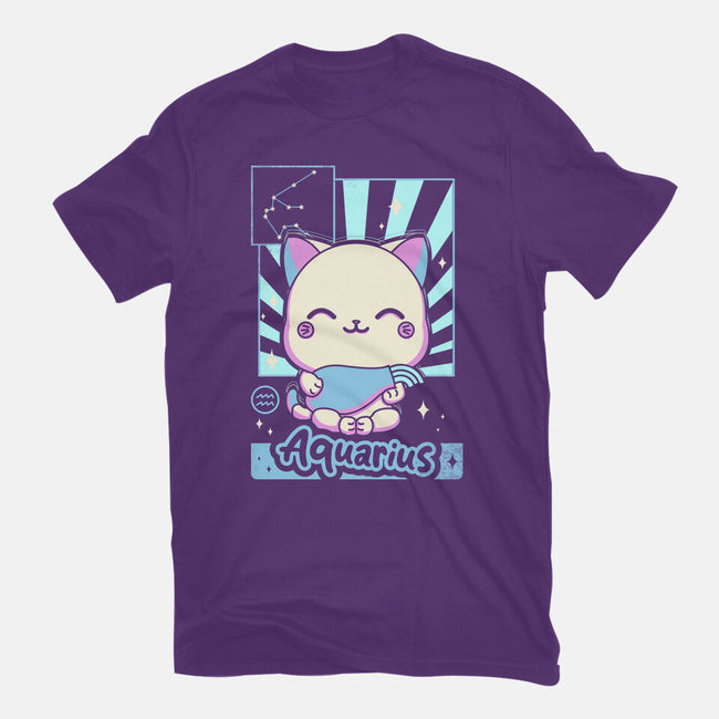Kawaii Zodiac Aquarius-Womens-Basic-Tee-Donnie