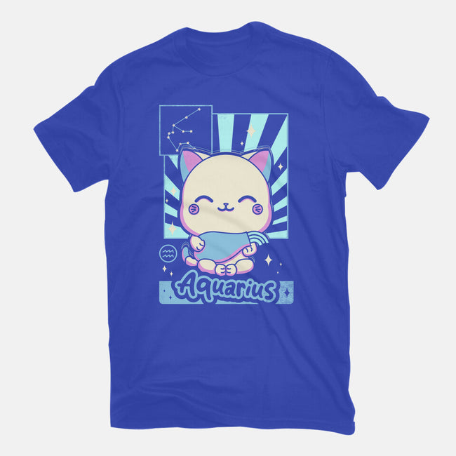 Kawaii Zodiac Aquarius-Unisex-Basic-Tee-Donnie