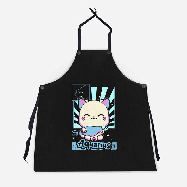 Kawaii Zodiac Aquarius-Unisex-Kitchen-Apron-Donnie