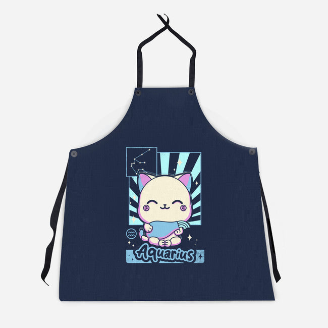 Kawaii Zodiac Aquarius-Unisex-Kitchen-Apron-Donnie