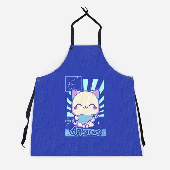 Kawaii Zodiac Aquarius-Unisex-Kitchen-Apron-Donnie