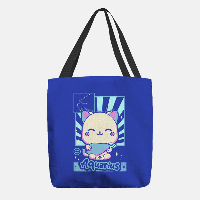 Kawaii Zodiac Aquarius-None-Basic Tote-Bag-Donnie