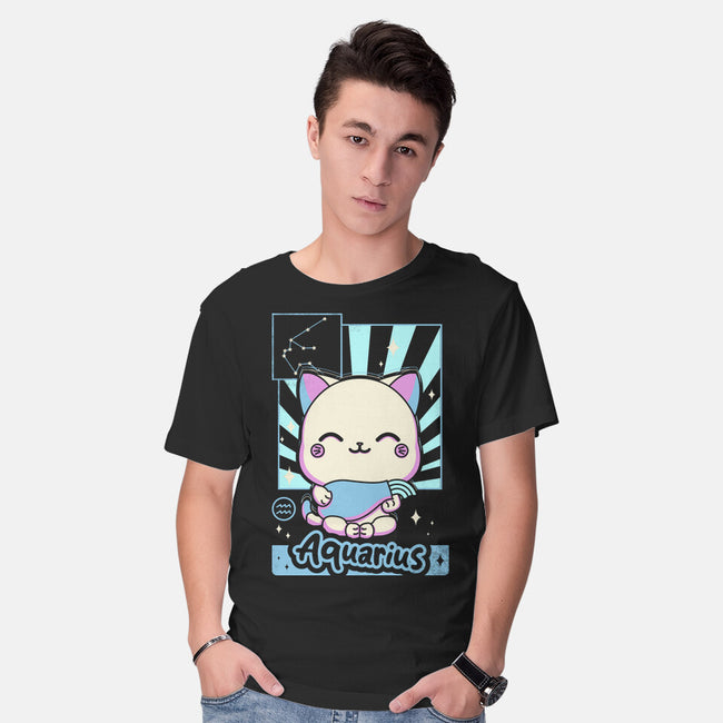 Kawaii Zodiac Aquarius-Mens-Basic-Tee-Donnie