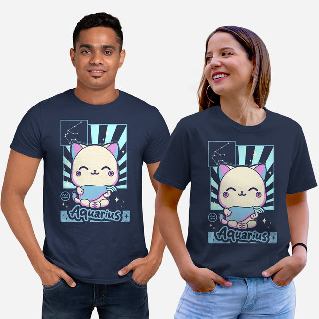 Kawaii Zodiac Aquarius-Unisex-Basic-Tee-Donnie