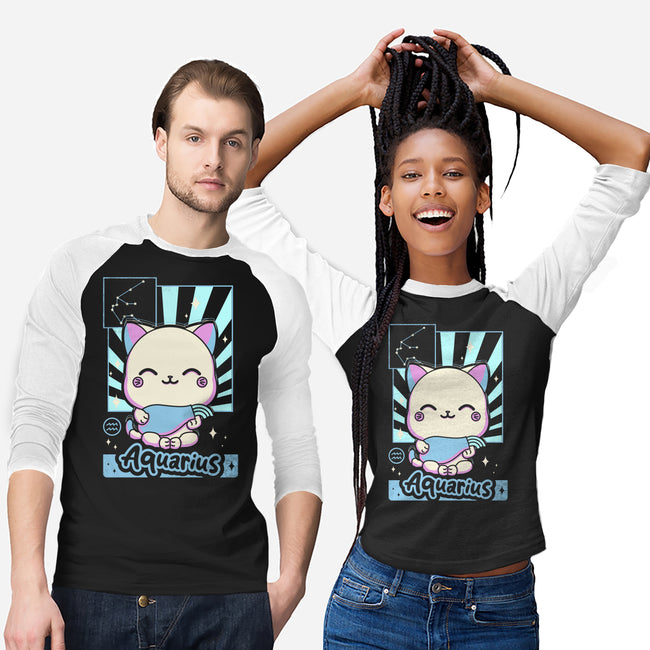 Kawaii Zodiac Aquarius-Unisex-Baseball-Tee-Donnie