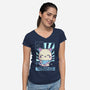 Kawaii Zodiac Aquarius-Womens-V-Neck-Tee-Donnie