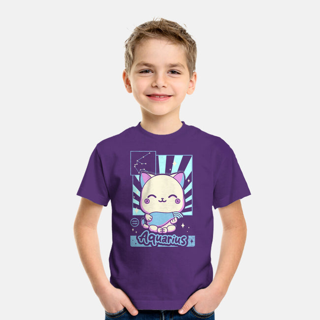 Kawaii Zodiac Aquarius-Youth-Basic-Tee-Donnie