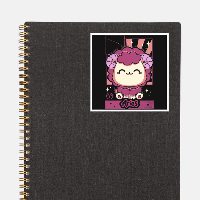 Kawaii Zodiac Aries-None-Glossy-Sticker-Donnie