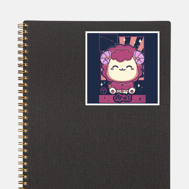 Kawaii Zodiac Aries-None-Glossy-Sticker-Donnie