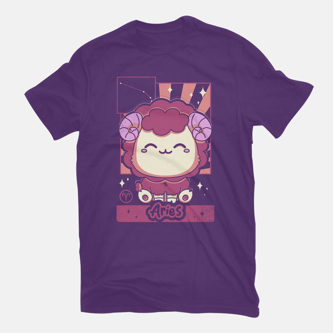 Kawaii Zodiac Aries-Womens-Fitted-Tee-Donnie