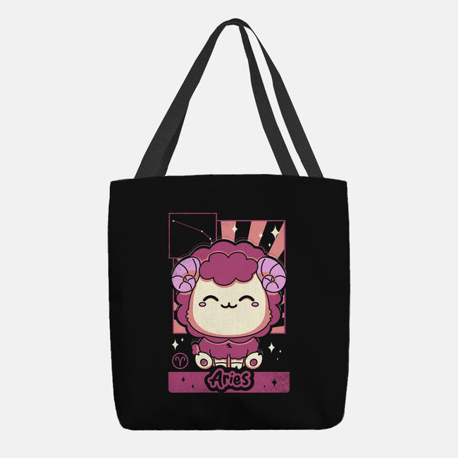 Kawaii Zodiac Aries-None-Basic Tote-Bag-Donnie